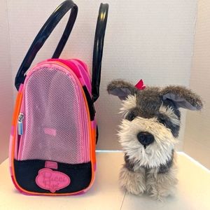 Pucci Pups Stuffed animal/dog with carrier